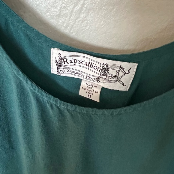 EUC Urban Outfitters Emerald Green Silky Shift Tunic Dress by Rapscallion - Picture 4 of 7